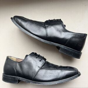 Florsheim Black Leather Split‎ Toe Dress Lace Up Oxford Shoes Men’s 13 D 11175